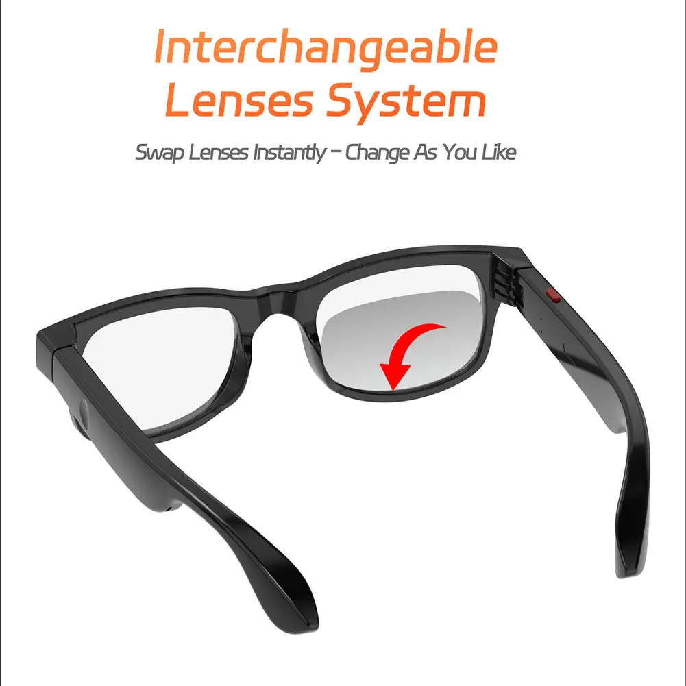 Smart Bluetooth Glasses Built-in Mic Outdoor Cycling 5.4 Smart Wireless Headphone Sunglasses for Unisex Outdoor UV Protection