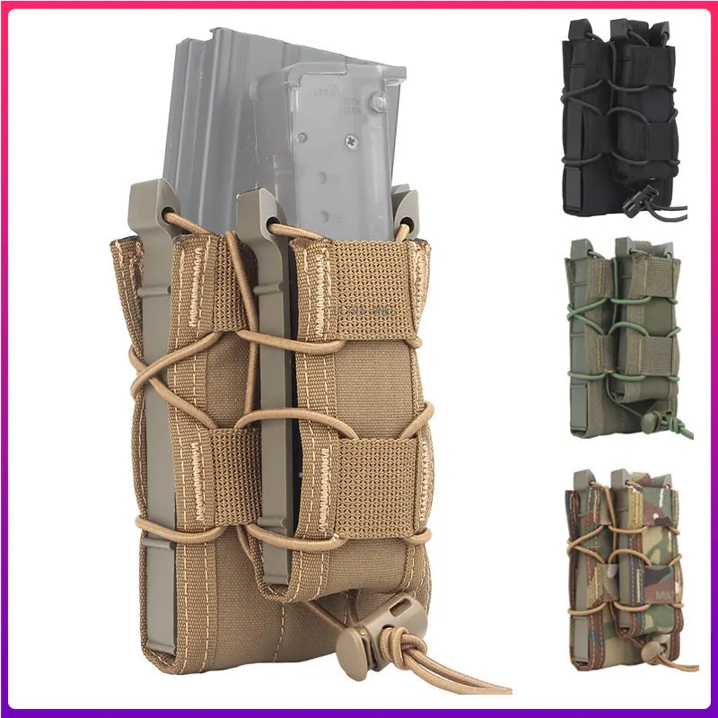 Tactical Magazine Pouches Single 500D Nylon Airsoft Shooting Mag Case 5