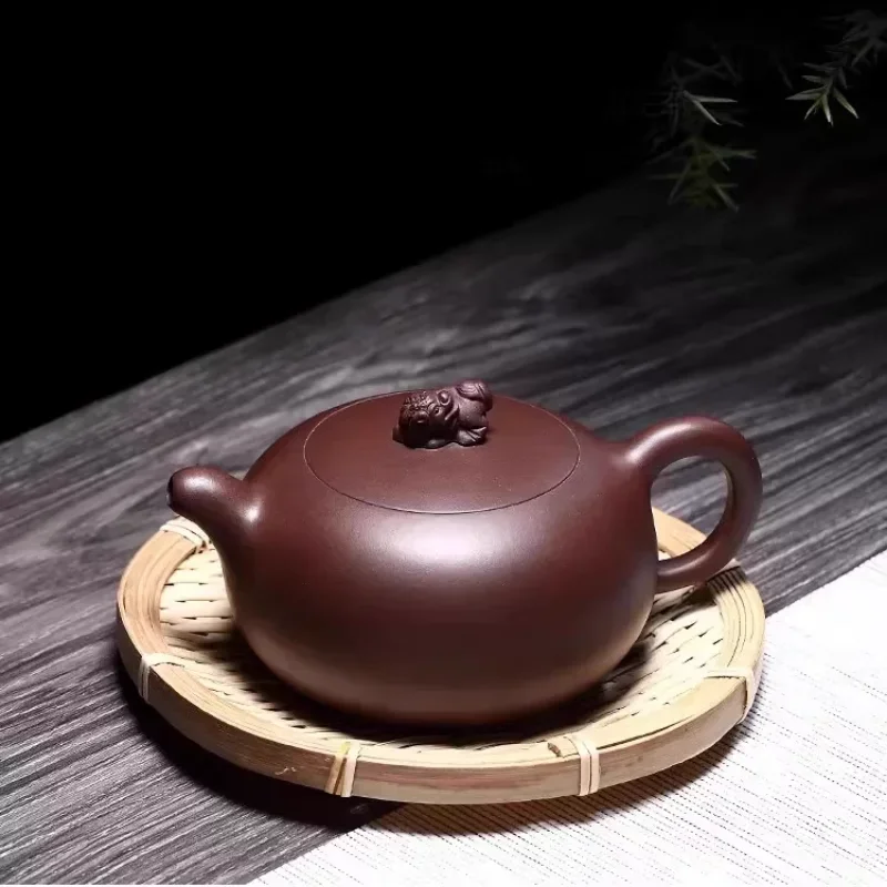 1 PCS of handmade Yixing raw ore purple and red mud big red robe large capacity creative purple clay teapot zisha tea set