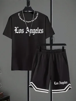 Youth Letter Print Summer Set 1