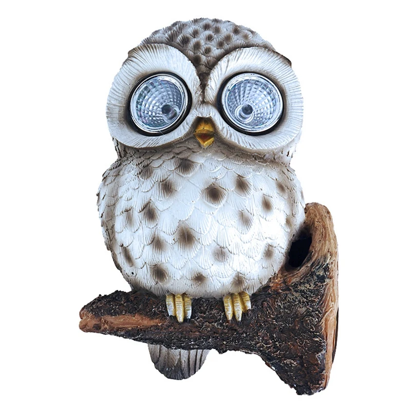 

JFBL Горячая настенная скульптура, декоративная сова, искусственная фотография, Сова, газон, лампа, Солнечная светодиодная лампа, сова, Фотоэлементы