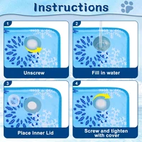 Cat Cooling Mat Water Injection Dog Mat Durable Leakproof Ice Pad Keep Puppy Dogs Cats Cool Summer Outdoor Indoor for All Pets 5