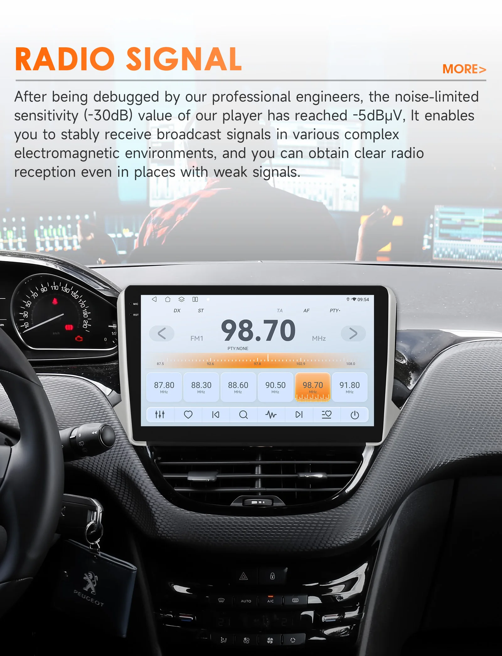 Hizpo 360 Kamera Wireless CarPlay Android Auto Autoradio für Peugeot 2008 208 2012–2018 GPS 4G 2Din Multimedia Snapdragon6115 – Detail 19