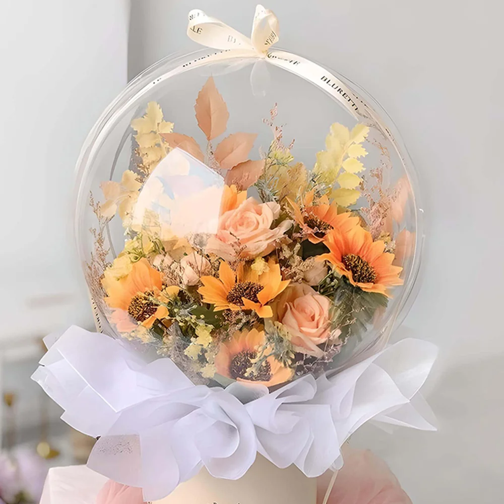 

Transparent Bobo Balloons Large Clear PVC Bubble Balloons Birthday Bridal Shower Centerpieces Party LED Indoor Outdoor Decorati