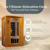 Dynamic Saunas Andora 2-Person Low EMF FAR Infrared Sauna, Canadian Hemlock Wood 2