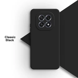 Luxury Shockproof Soft Liquid Silicone Phone Case - Solid Color Back Protective Cover in Candy Style for OPPO A5 (China) (Classic Black)