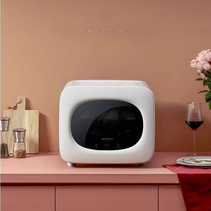 Demashi Disinfection Cabinet Small Household Tableware Feeding Bottle Tableware Baby Mini Desktop Kitchen Cupboard Tea Cup