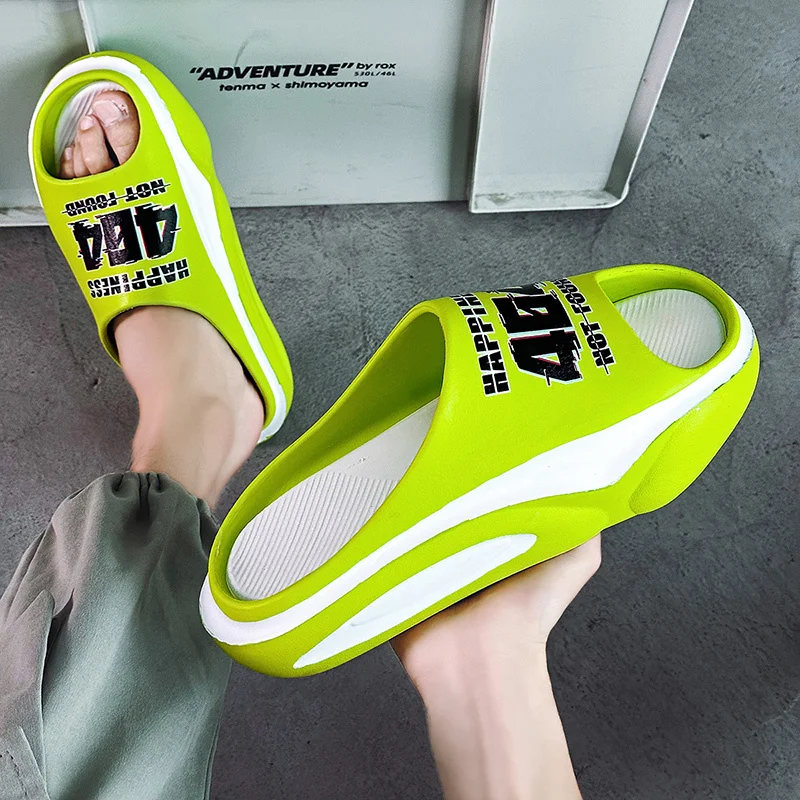 Slip Slippers for Men Non-Slip Slip Comfy With Thick Sole Slipper for Indoor Outdoor Soft Foam Sliders_voghion.com