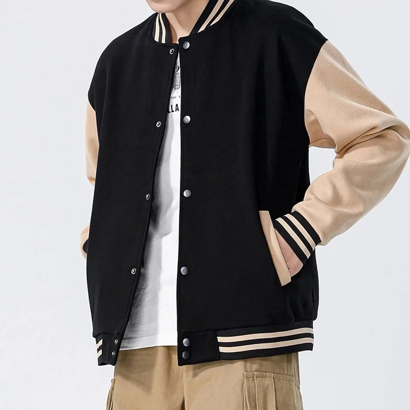2023 Men's Japanese Baseball Coat Men's Autumn and Winter New Couple Casual Loose Jacket Coat Trend Varsity Jacket  ParkasJacket
