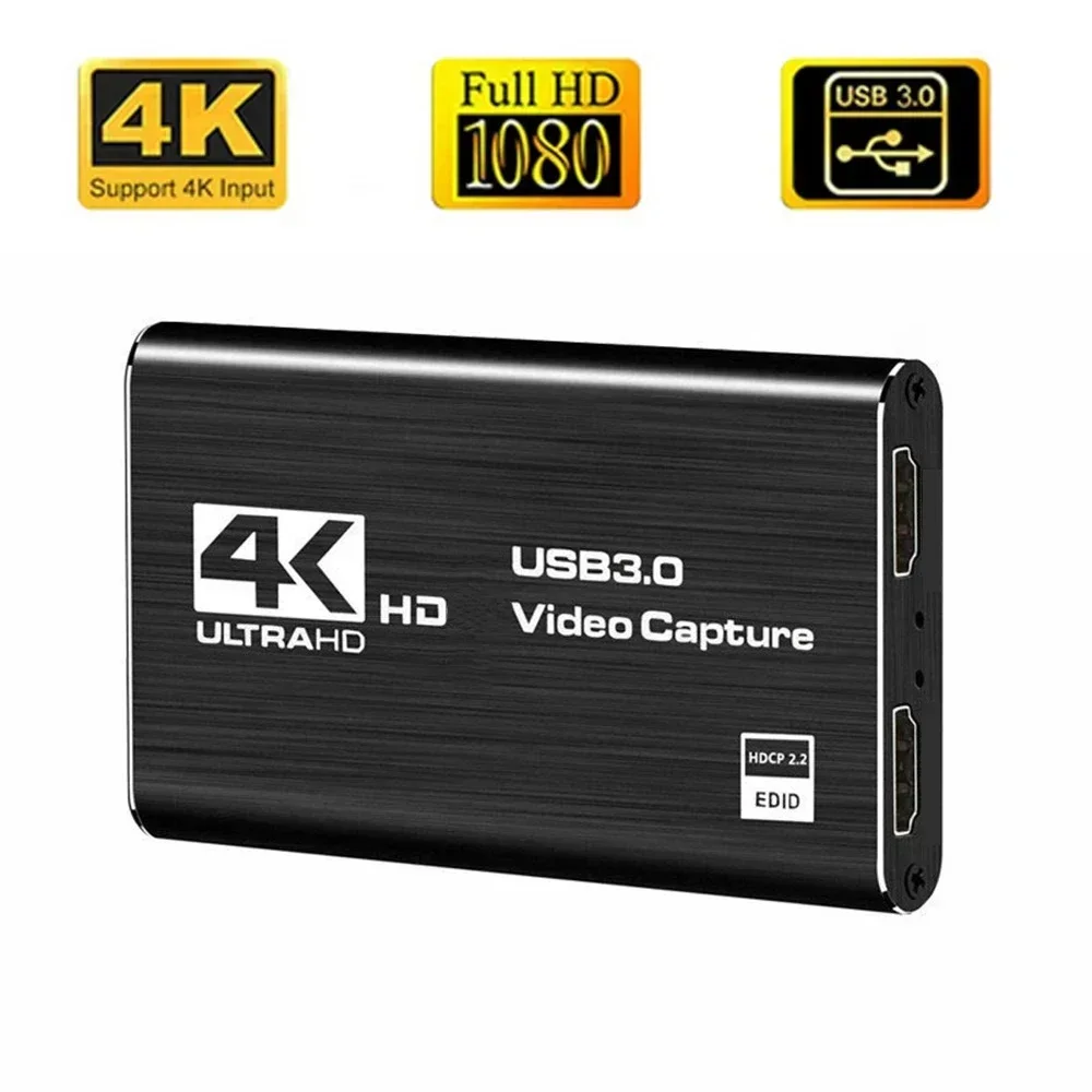 HD VIDEO CAPTURE USB 3.0 4K対応 4K USB 3.0 Video Capture Card HDMI-compatible 1080P 60fps HD