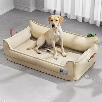 Orthopedic Leather Dog Bed 1