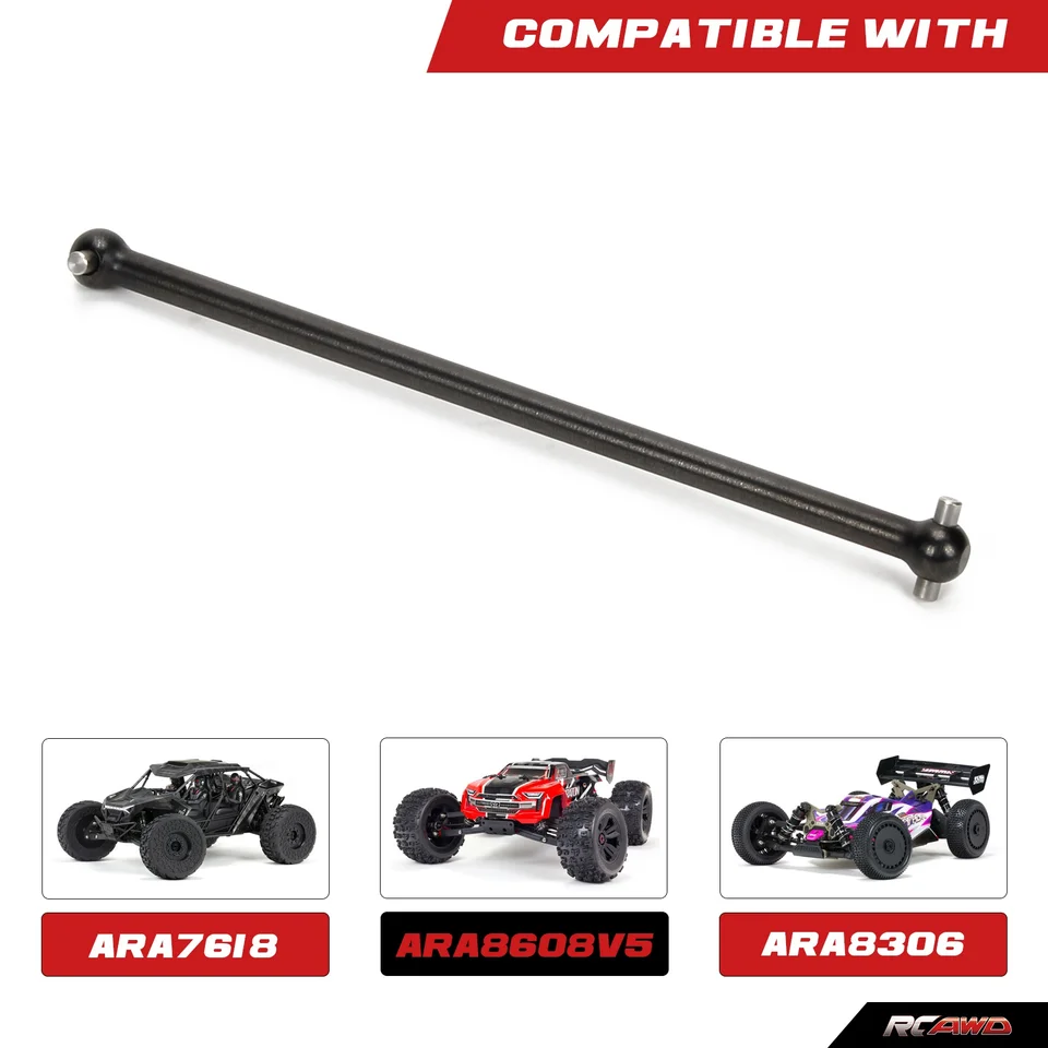 Albero Di Trasmissione Centrale In Acciaio Temprato Per Auto RC Arrma 1/7 E 1/8 – Sostituisce AR310432