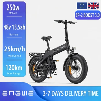 Engwe EP-2 3.0 Boost Bici elettrica 48V 13.5Ah 250W 20*4.0 "Pneumatici Step-through Pieghevole E-bike Freno idraulico 3.5h Ricarica rapida