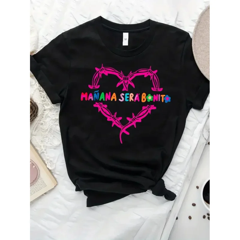 

Футболка с принтом сердца, повседневный топ с коротким рукавом и круглым вырезом для лета и весны, женская одежда