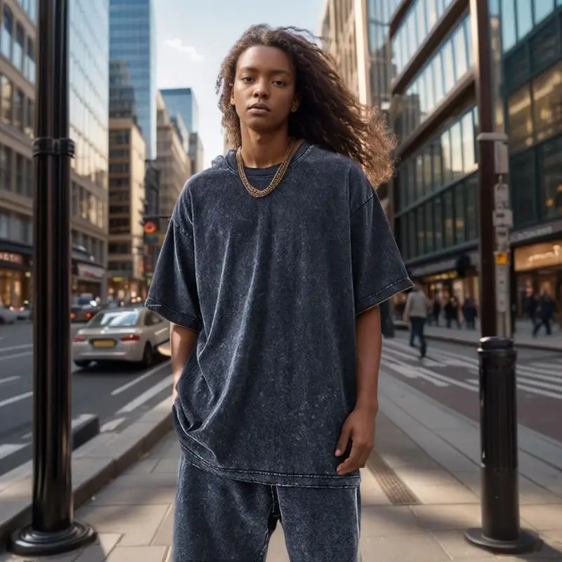 2025 Washed Vintage T-Shirts Street Hip Hop Retro Punk T Shirt women Harajuku Casual Cotton Short Sleeve Acid Wash TShirts top