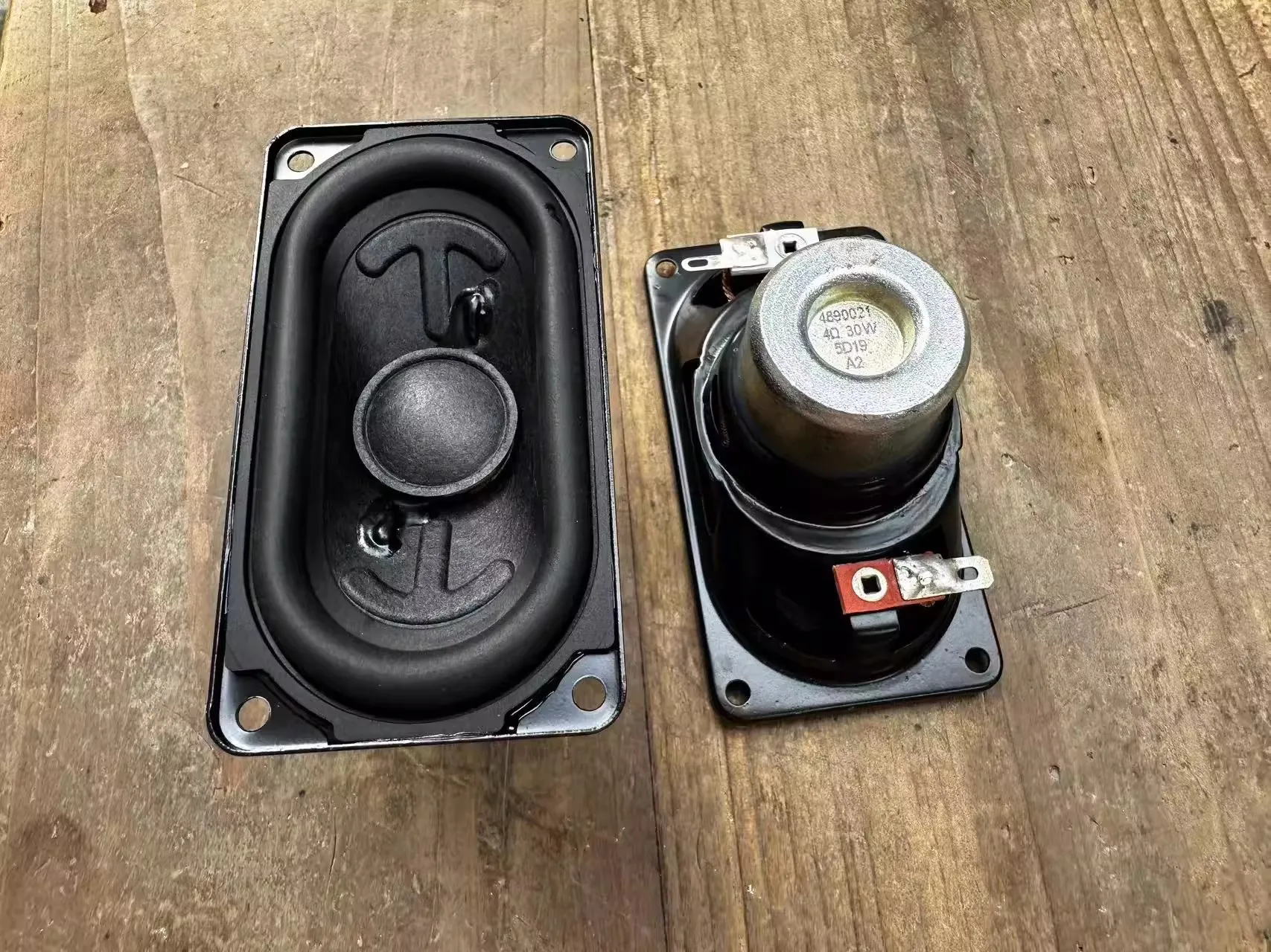 GHXAMP For Harman 90x48mm High-Power Rectangle Racetrack Speaker - Audiophile, Neodymium, Paper Cone, 4 Ohm 30 W 2PCS