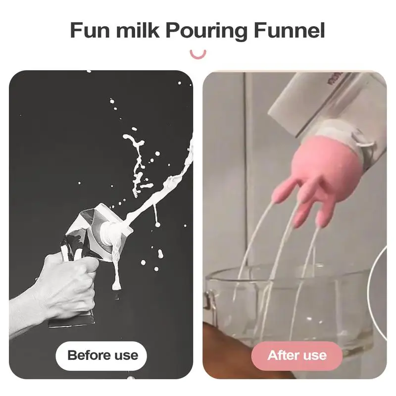 Creative Cow Udder Milk Drink Juice Bottle Milk Carton Cap Diverter Kitchen Gadget Funny Kid Birthday Party Prank Props Toy