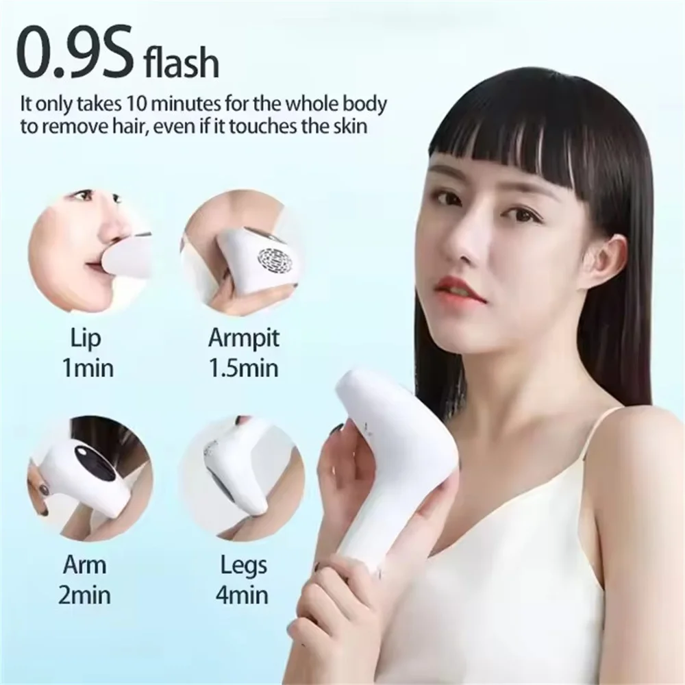 900000 Flashes Laser Epilator Instrume Permanent IPL Hair Removal Home Use Devices Ice Cool Painless Intense Pulsed Light