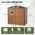 Outdoor Storage Shed 6x4 Ft, Lockable Metal Garden Shed with Window, Tool Shed Tiny House Vertical Outside Storage Building 4