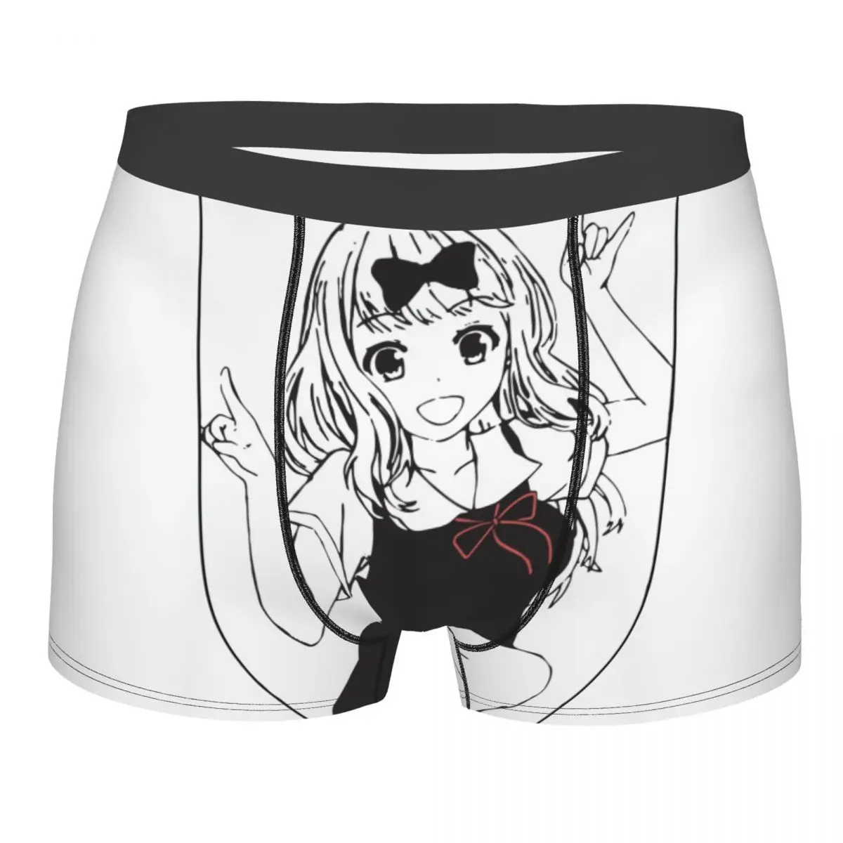 

Men CHIKA FUJIWARA Love Is War Boxer Briefs Shorts Panties Breathable Underwear Kaguya Sama Male Novelty S-XXL Underpants