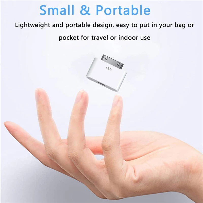 8Pin Male To 30 Pin Female Charging Sync Lighting To 30Pin Adapter for IPhone 4 4S IPad 2 3 IPod Touch Charger Cable Converter