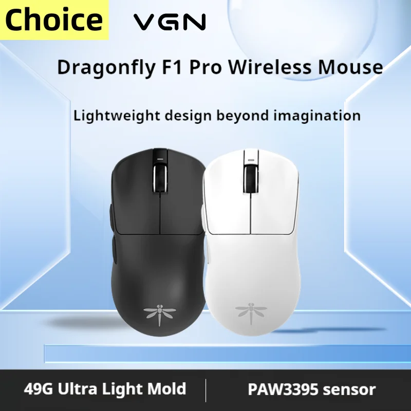 VGN Dragonfly F1 Pro Max 4k Wireless Mouse Dual-mode Moba