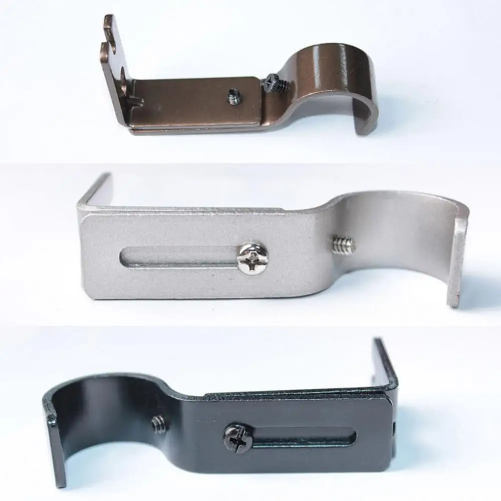 Curtain Rod Bracket Iron Window Curtain Rod Bracket Holder Drape Bar Hook Clamp Wall Holder Clamp curtain accessories