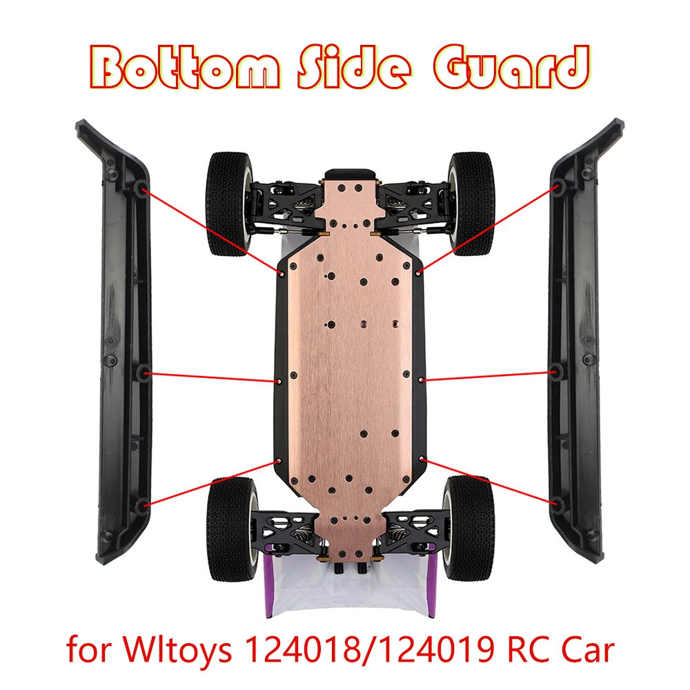 

RC Car Bottom Edge Assembly for Wltoys 1:12 Scale 124018 124019 Remote Control Vehicle Replacement Parts