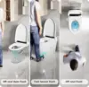 Tankless Smart Bidet Toilet Large Screen with Elongated Seat Toilet with Built in Bidet Heated Toilet Seat Warm Bidet Auto Open 3