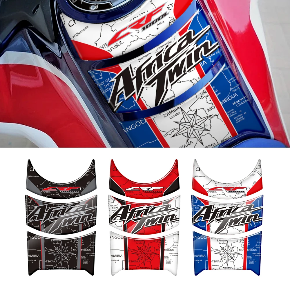

3D Resin Motorcycle Tank Pad Protector Sticker for Honda Africa Twin 2016-2019