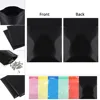 100pcs Multi Sizes Reclosable Poly Ziplock Package Pouches Black Heat Sealing Zip Lock Plastic Storage Bags 4