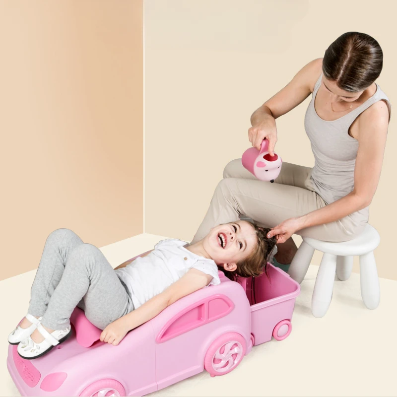 

Lounge Children Shampoo Chairs Hair Wash Bed Adjust Folding Shampoo Chairs Comfort Home Fotel Fryzjerski Salon Furniture QF50SC