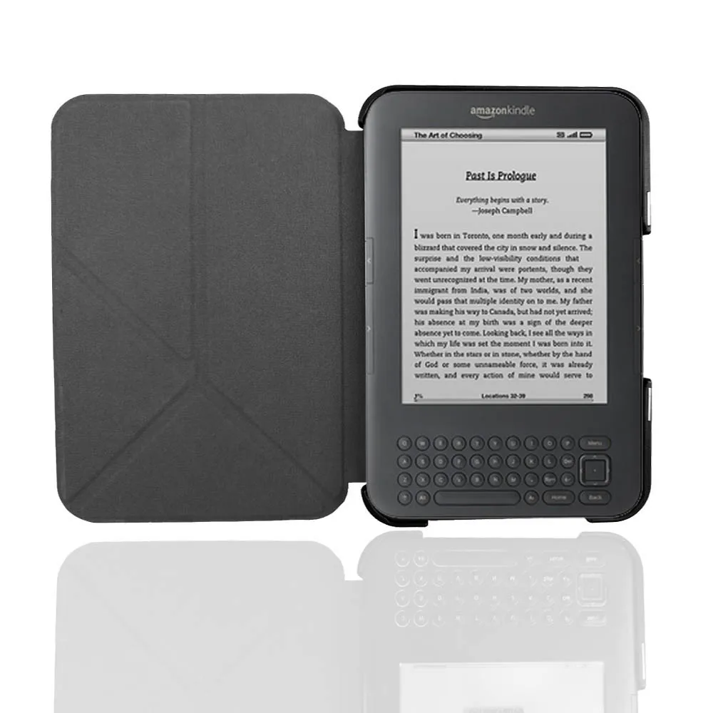 leve caso suporte para amazon kindle teclado gen capa de couro leitor kindle flip folio fecho magnético