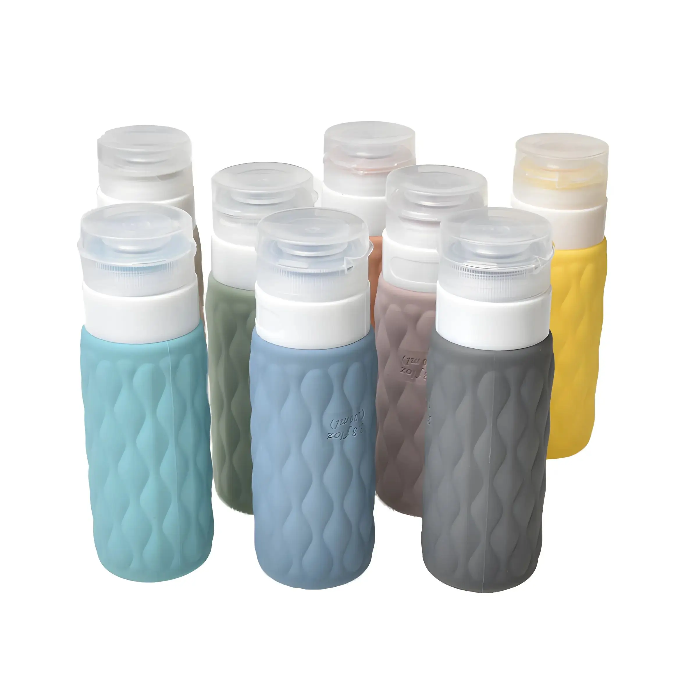 Travel Silicone Dispenser Bottle Squeeze Soft Lotion Bottle Cosmetics Shower Gel Shampoo Portable Empty Bottle