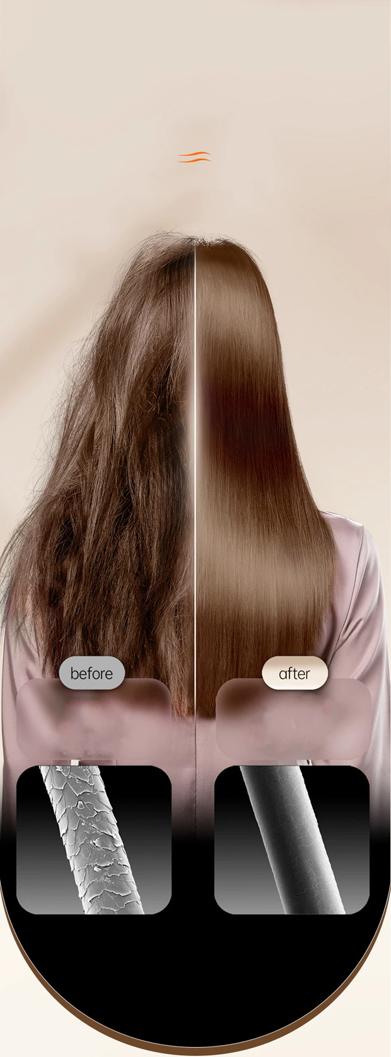 Straight hair comb, straight hair magic device, LCD screen, negative ion lazy straight stick, household electric comb