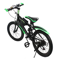 Vélo de montagne réglable pour enfants, 20 pouces, 7 vitesses, avec sac de rangement et système de freinage de cloche de boussole 1
