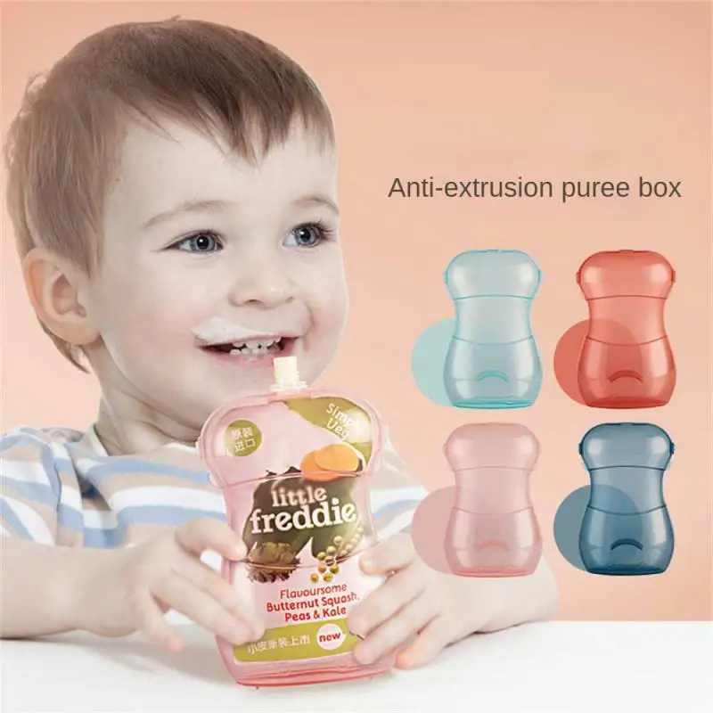 Baby Food Storage Containers Portable Food Storage Box Cartoon Clean Small Waist High Hardness Tableware Food Supplement Box Omni-directional Food Grade Dedicated Anti-extrusion Baby