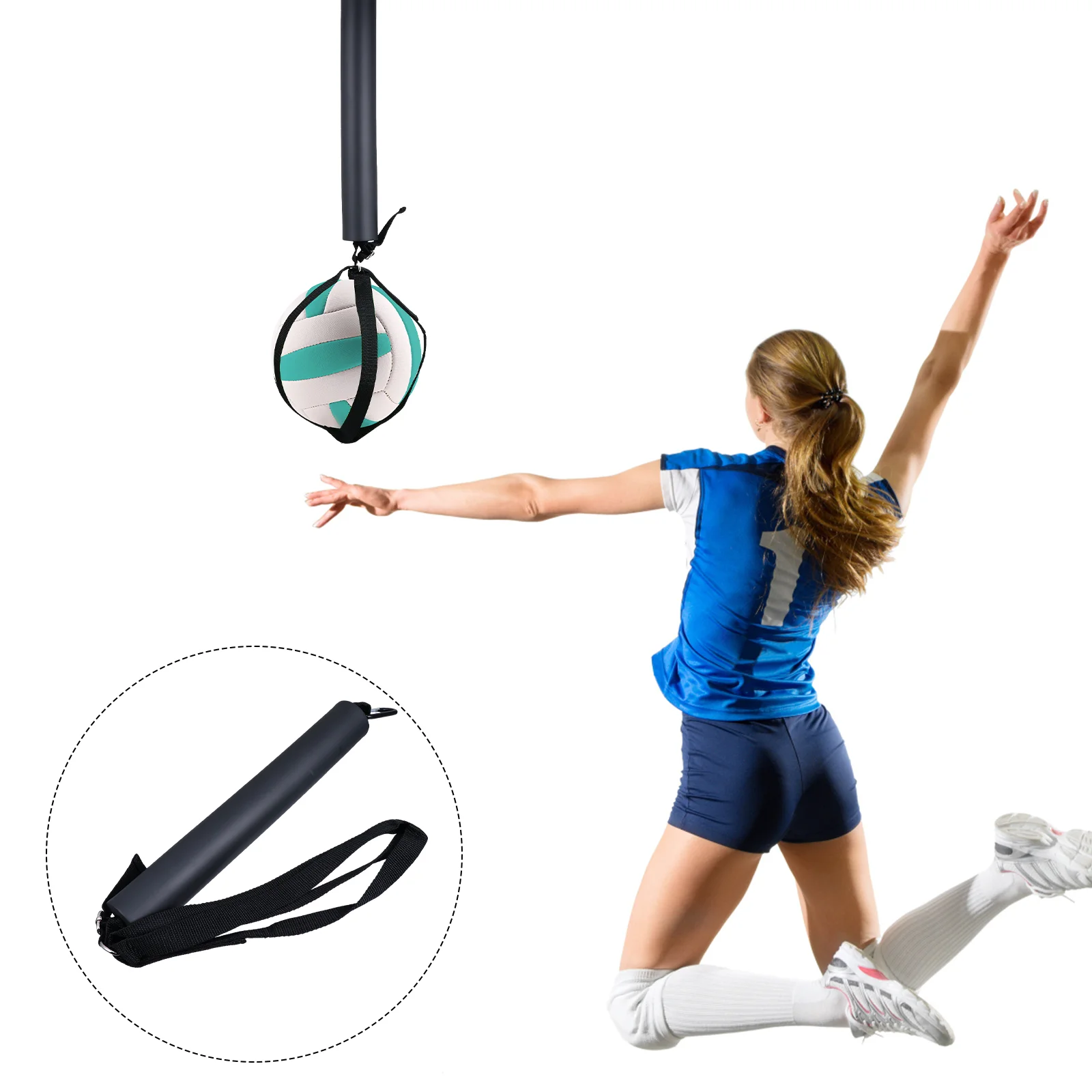 

Volleyball Straps Adjustable Elastic Cord Training Aid Supplies Soccer Equipment