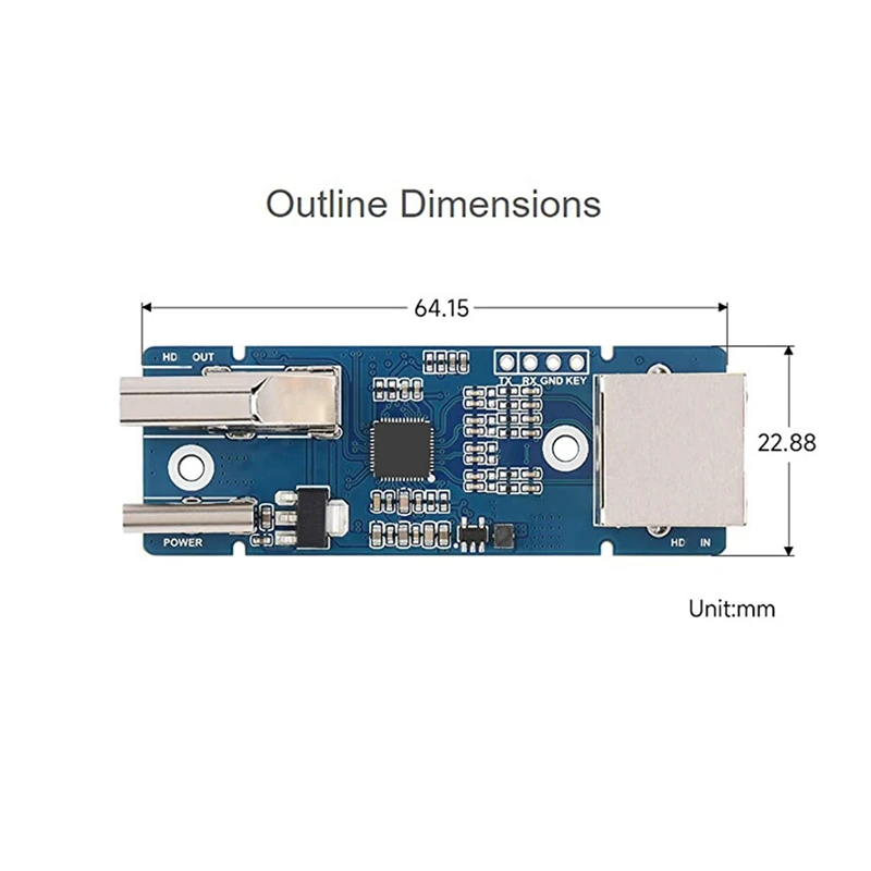 Signal Extender 1080P Lossless Transmission Up To 50M Long Transmission Distance Via CAT-5E/6 Network Cable Easy Install