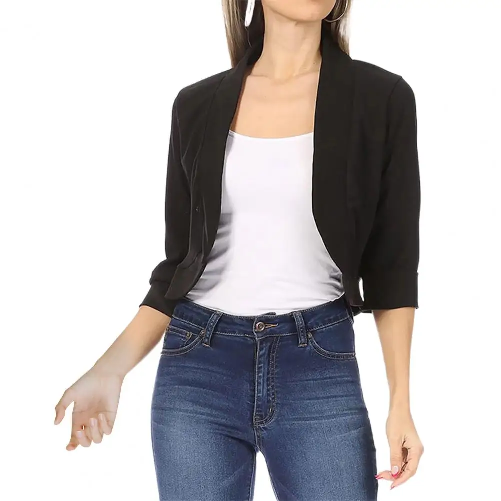 Women's Temperament Commute Collar Advanced Slim Mid-length Blazers main image 0