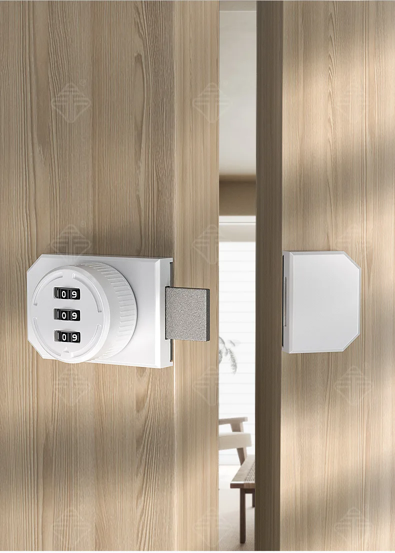 Description Picture 5 of itemZinc alloy code bolt indoor installation of the reverse door plug security anti-theft home accessories for the room or furniture