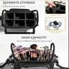 Professional Makeup Brush Holder - Large Clear Waterproof Cosmetic Organizer Bag with Adjustable Strap and Dividers for Easy Acc 6