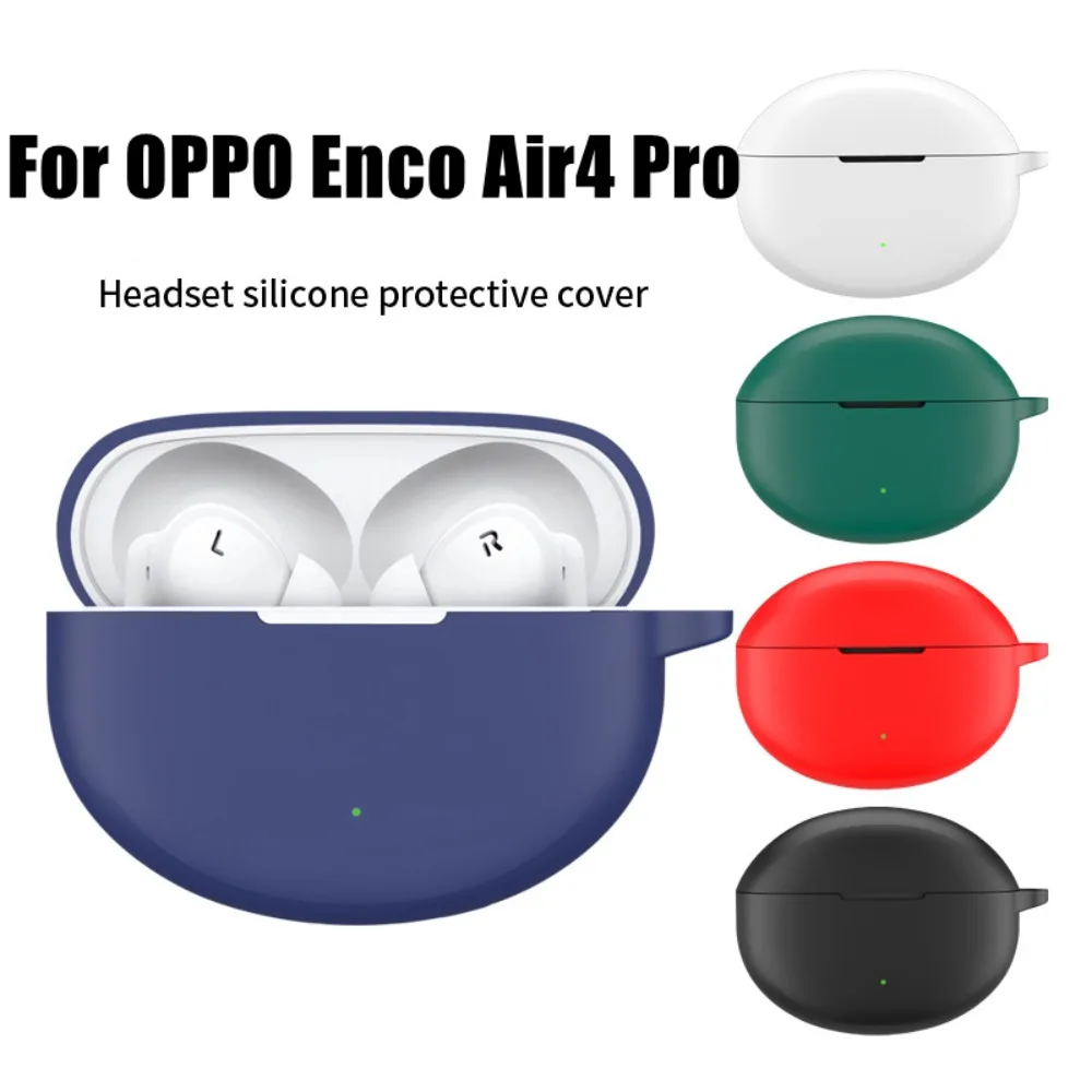 Silicone Shockproof Earphone Case with Hook – Dustproof Protective Sleeve