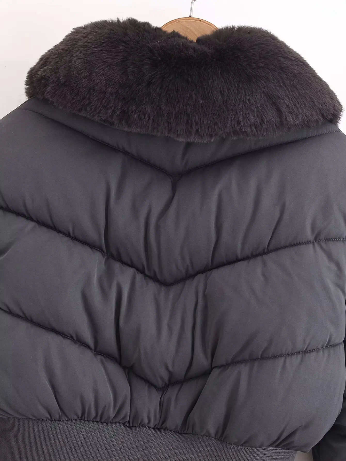 Parkas Jackets Women's Coat Winter Warm Thick Outwear Black Long Sleeve Cropped Coat 2024 inszart With Zipper Elegant Jackets