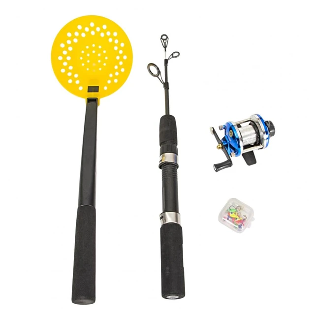 Fishing Kit Long Handle Spoon Three-section Ice Rod Reel Hooks Ice Fishing  Equipment Kit pesca accesorio - AliExpress