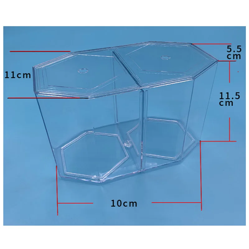 Aquarium Accessories Betta Fish Tank Small Fish Hatching Bowl with Bouble Compartment Box Isolation Room for Guppies Mixed Breed