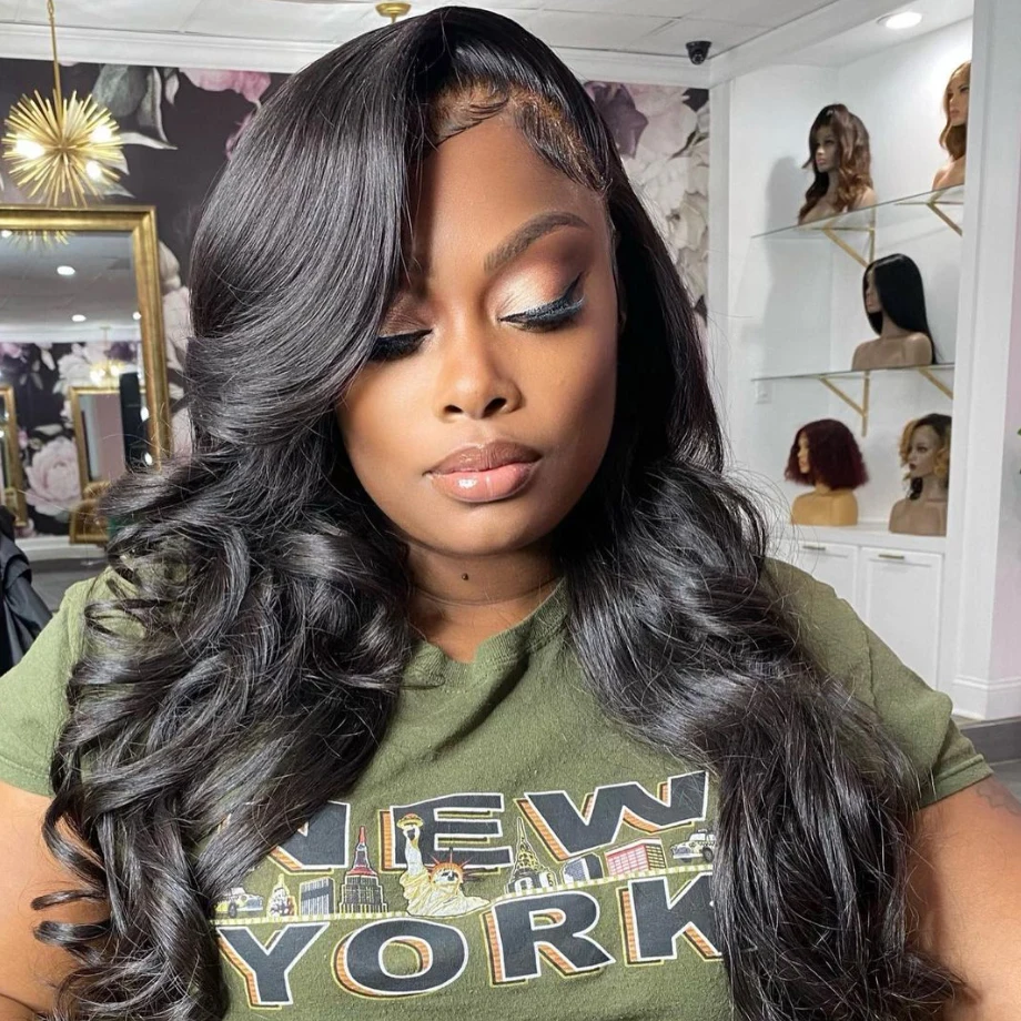 

13x6 Body Wave Lace Front Wig Glueless Pre Plucked 30 Inch Hd Transparent Lace Frontal Wigs For Women Brazilian Human Hair