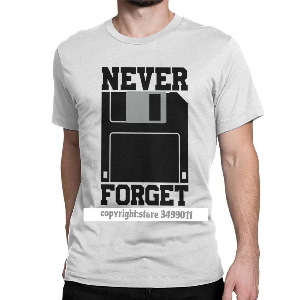 

Vintage Floppy Disk Never get Silicon Valley T-Shirt Men Cotton T Shirts Aviato Geek Nerd 3D Graphic Tee Shirt Male