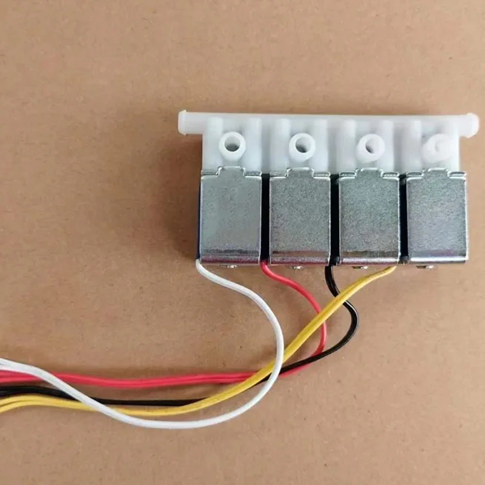 Micro Elétrico Solenóide Válvula de ar a Gás Apto para Carro Massagem Cadeira Almofada Normalmente Fechado n c dc 12v 4-way em Out