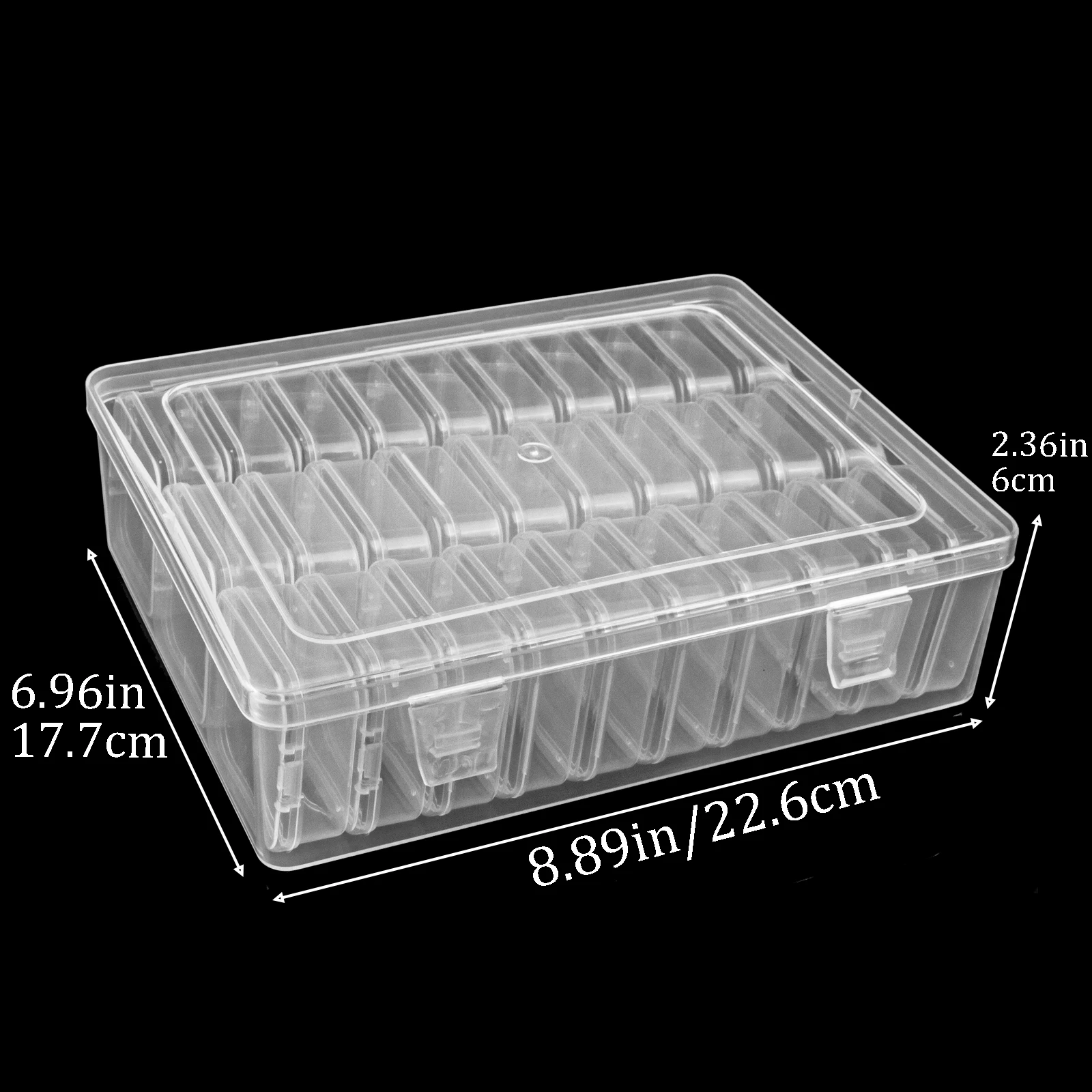 30pcs/set DIY Diamond Painting Embroidery Storage Box Nail Art Jewelry Rhinestone Mosaic Storage Container Box